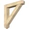 Ekena Millwork Traditional Arts and Crafts Rough Sawn Bracket w/ Offset Brace, Douglas Fir, 8"W x 44"D x 44"H BKT0806X44X44TRA03RDF - alternate 1